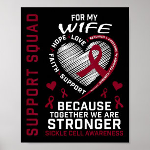 Ehefrau zur Unterstützung der Shirt der Unterstütz Poster