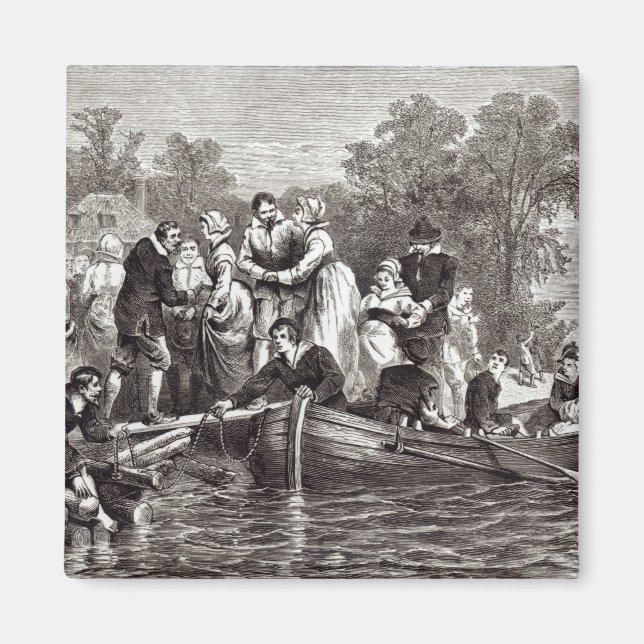 Ehefrauen für die Siedler in Jamestown Magnet (Vorne)