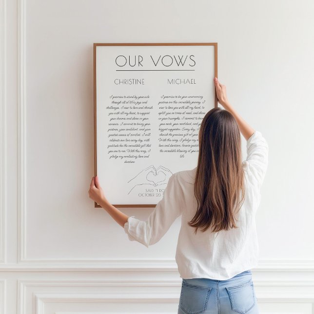 Ehegatten | Geschenk zum ersten Jahrestag Poster (Von Creator hochgeladen)