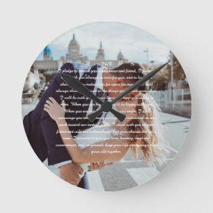 Ehegatten Runde Wanduhr