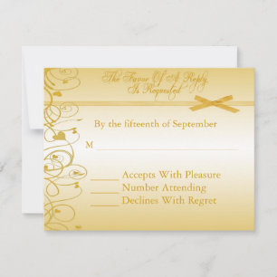 Ehegelübde-Erneuerungs-Antwort-Einladungen RSVP Karte