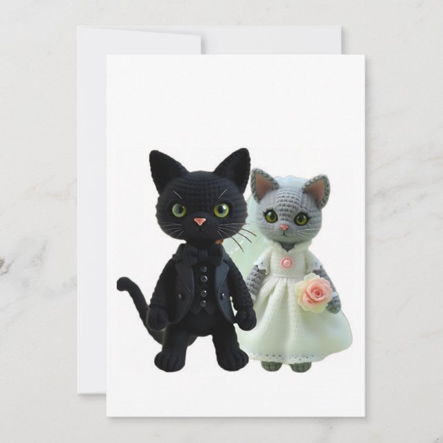 Ehekatzen Save The Date (Vorderseite)