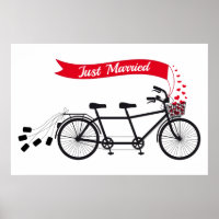 Eheleute, Hochzeitsfahrrad