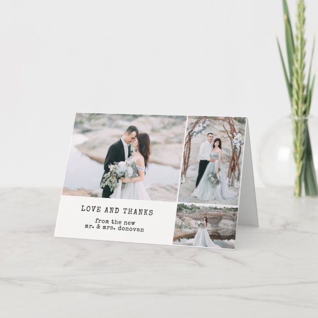 Eheliche Hochzeit | Danke 3 Foto (Vorderseite)