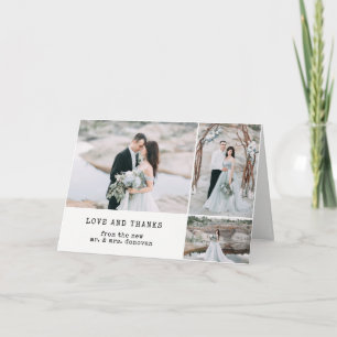 Eheliche Hochzeit   Dankeschön 3 Foto Dankeskarte