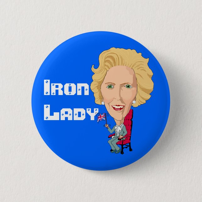 Ehemaliger britischer Premierministerin Eiserne La Button (Vorderseite)
