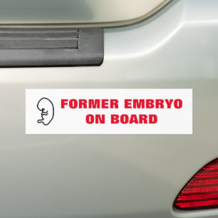 Ehemaliger Embryo an Bord Autoaufkleber