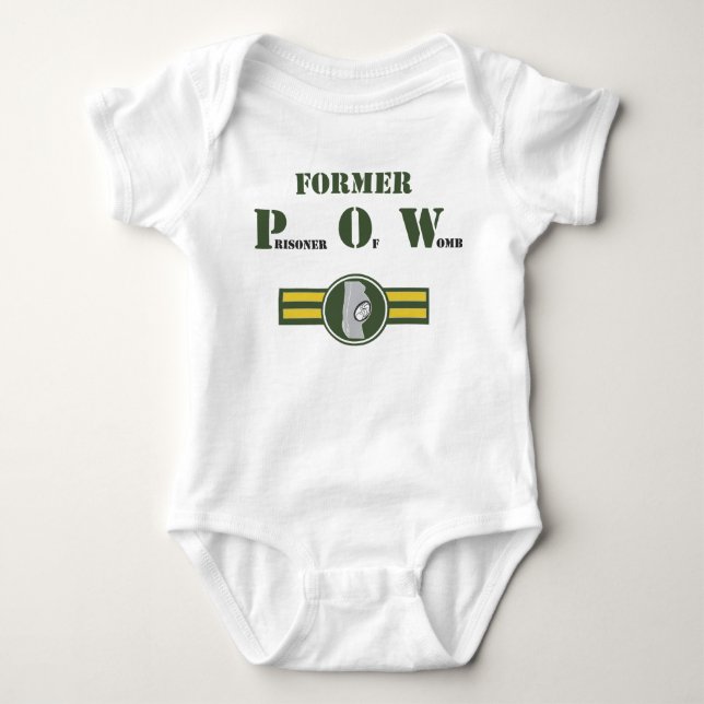 Ehemaliger Gefangener der Geb5rmutter (Säugling Baby Strampler (Vorderseite)
