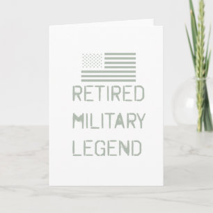Ehemaliger Militärlegende Veteran Soldat Für Karte