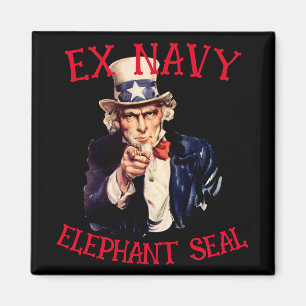 Ehemaliger Navy See-Elefanten-Trip Urlaubsessen HZ Magnet