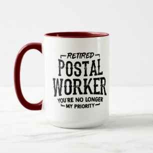 Ehemaliger Postmitarbeiter nicht mehr Priorität Ta Tasse
