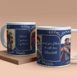 Ehemann 3 Vertikales Foto liebende Worte Personali Jumbo-Tasse<br><div class="desc">Gigant Foto Geschenk Tasse für Ihren Mann, Freund oder Verlobten - oder jede andere nahe Freundin oder Verwandte. Die Fotovorlage zeigt 3 Ihrer bevorzugten Fotos im vertikalen Format mit abgerundeten Ecken an. Geschrieben mit liebevoller Formulierung in klarer, handgeschriebener Schrift, die lautet: "[Name] Ich habe dir mein Herz gegeben und du...</div>