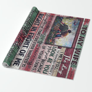Ehemann auf meine Ehefrau   Liebe Quotes-Geschenk Geschenkpapier