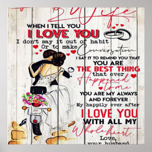 Ehemann auf meine Ehefrau Lovely Present Poster