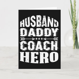 Ehemann Daddy Coach Held Trainer Fußballtrainer Su Karte