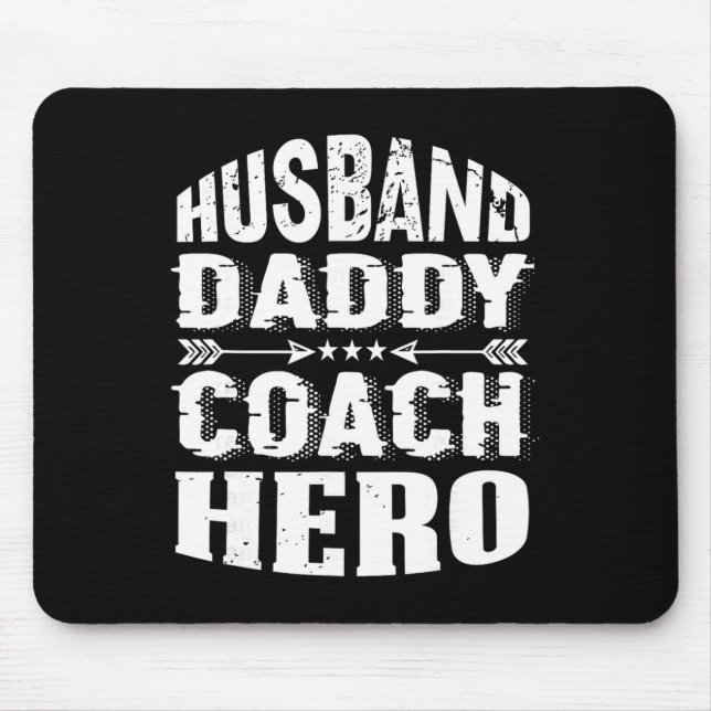 Ehemann Daddy Coach Held Trainer Fußballtrainer Su Mousepad (Vorne)