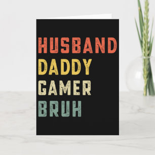Ehemann Daddy Gamer Bruh Vatertag Lustiges Video  Karte