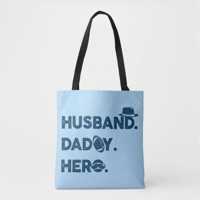 Ehemann. Daddy. Held. Retro-Grafik (Vorderseite)