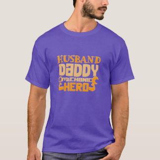 Ehemann Daddy Mechaniker Held Vater Dad Vintage Mä T-Shirt