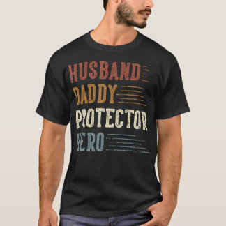 Ehemann Daddy Protector Hero Geschenke für Vater V T-Shirt