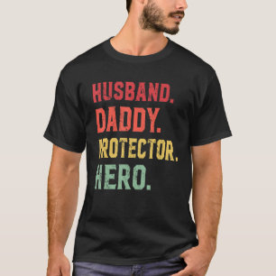 Ehemann Daddy Protector Hero zum Vater 2 T-Shirt