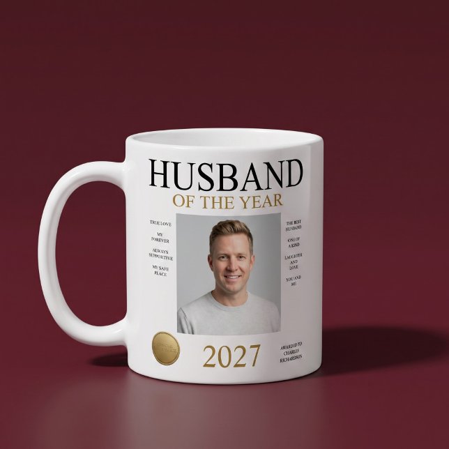 Ehemann des Jahres Foto Kaffeetasse (Von Creator hochgeladen)