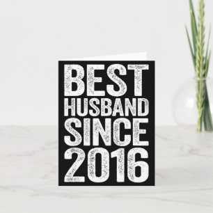 Ehemann des Mannes seit 2016 Hochzeitsillustration Karte