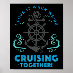 Ehemann Ehefrau Hochzeitsreise Kreuzfahrt Urlaub G Poster