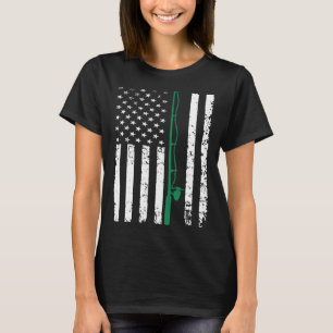 Ehemann Ehefrau patriotisch usa us flag vintage T-Shirt