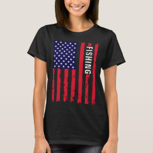 Ehemann Ehefrau patriotischer Angelus Flagge USA V T-Shirt