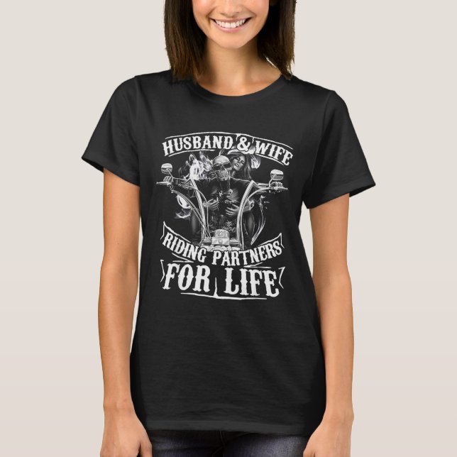 Ehemann Ehefrau Reitpartner Lebenslange T-Shirt (Vorderseite)