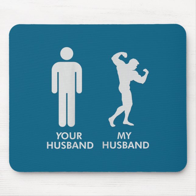 Ehemann Ehemann Gym Bodybuilding lustiger Tee für  Mousepad (Vorne)