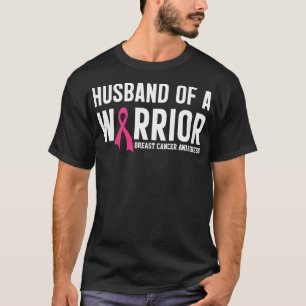Ehemann einer Kriegerin Brustkrebs-Bewusstseinsunt T-Shirt