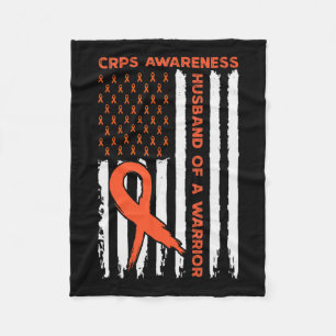 Ehemann eines Krieger-Crps Aufklärungsmonat Orange Fleecedecke
