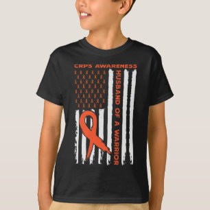 Ehemann eines Krieger-Crps Aufklärungsmonat Orange T-Shirt