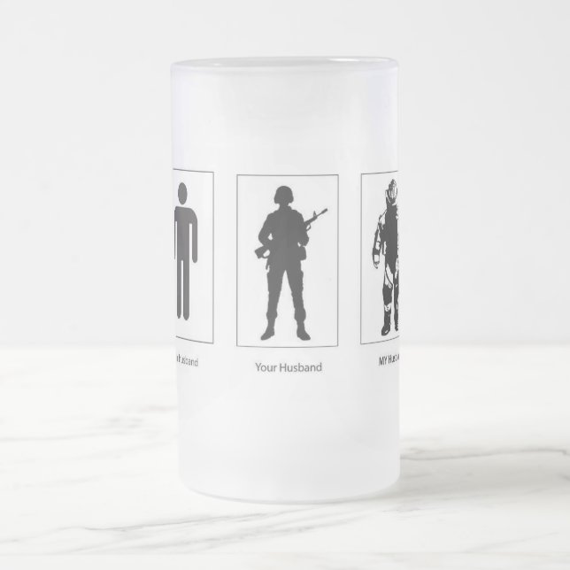 Ehemann Eod-Tasse dort Ihr Ehemann mein Mattglas Bierglas (Mittel)