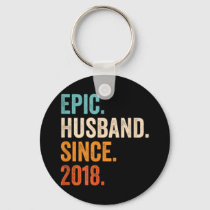Ehemann Episch seit 2018 Hochzeitstag Schlüsselanhänger