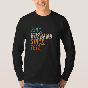 Ehemann Epischer Ehemann Seit 2012 10. Hochzeitsta T-Shirt