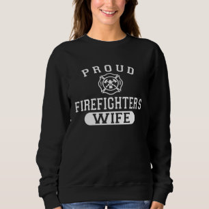 Ehemann Feuerwehrmann für Ehefrau Stolze Feuerwehr Sweatshirt