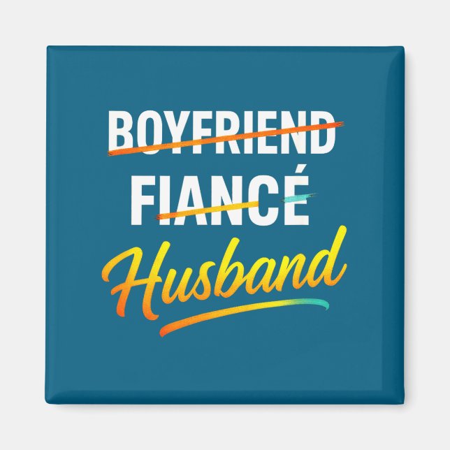 Ehemann Freund Verlobter Ehemann Humor Magnet (Vorne)