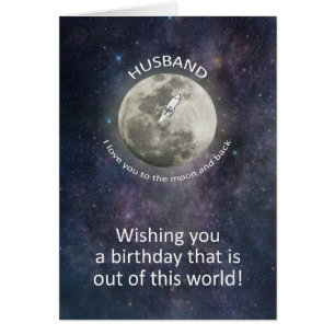 Ehemann Geburtstag Bis zum Mond und zurück