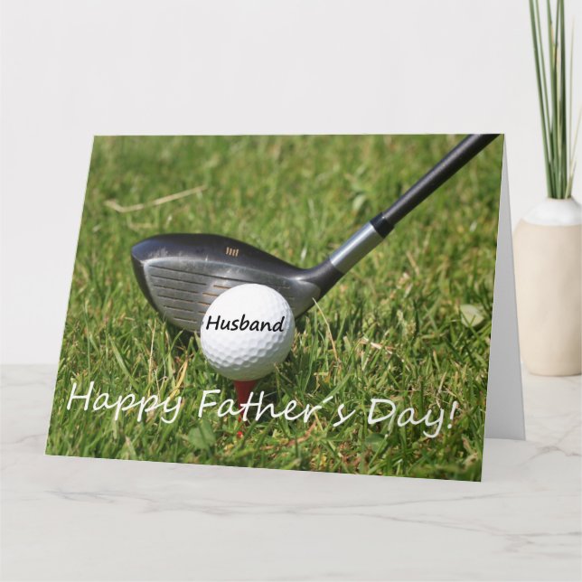 Ehemann Happy Vatertag Karte (Vorderseite)
