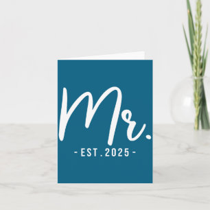 Ehemann Herr Est Verheiratet Hochzeitskunstwerk Karte