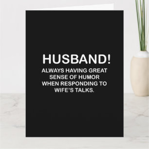 Ehemann Hubby Zitat Lustiger Ehemann Karte
