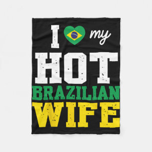 Ehemann I Liebe Meine heiße brasilianische Ehefrau Fleecedecke