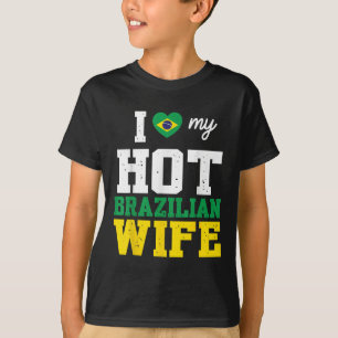 Ehemann I Liebe Meine heiße brasilianische Ehefrau T-Shirt