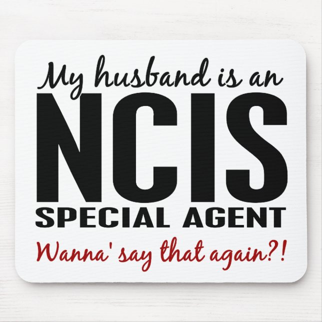 Ehemann ist ein NCIS Agent Mousepad (Vorne)