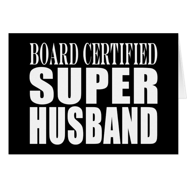 Ehemann-Jahrestags-Geburtstage: Superehemann (Vorderseite (Horizontal))