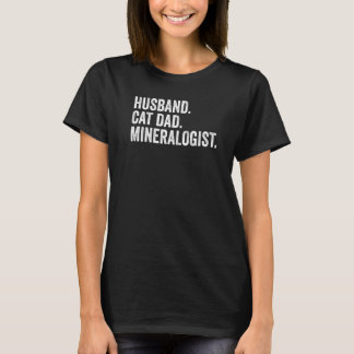 Ehemann Katzenvater Mineraloge Geologe T-Shirt