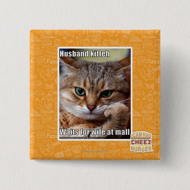 Ehemann Kitteh Button (Vorderseite)